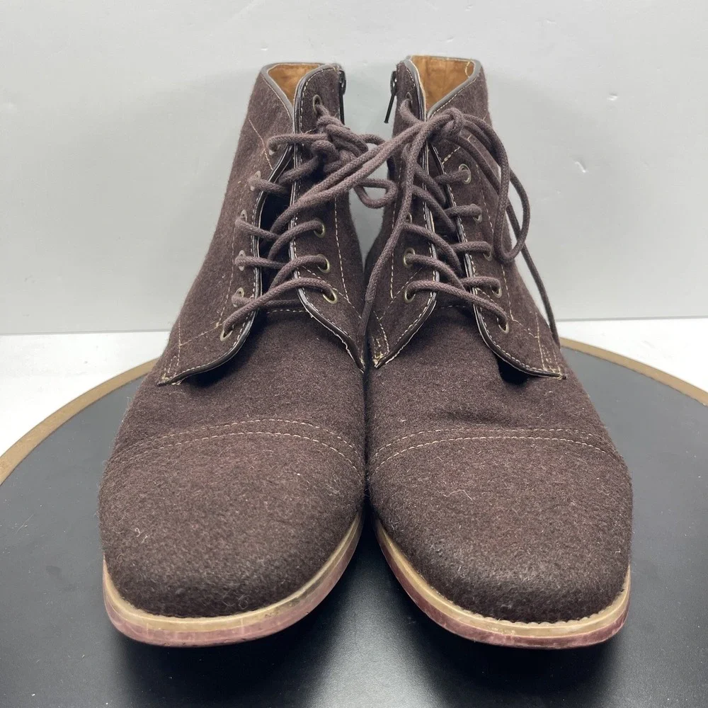Giorgio Brutini Ankle Boots Men Size 11 Cap Toe Brown Casual Heritage
